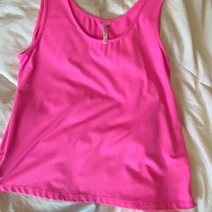 Lulu B SPF 50 Vibrant Pink Sleeveless Top